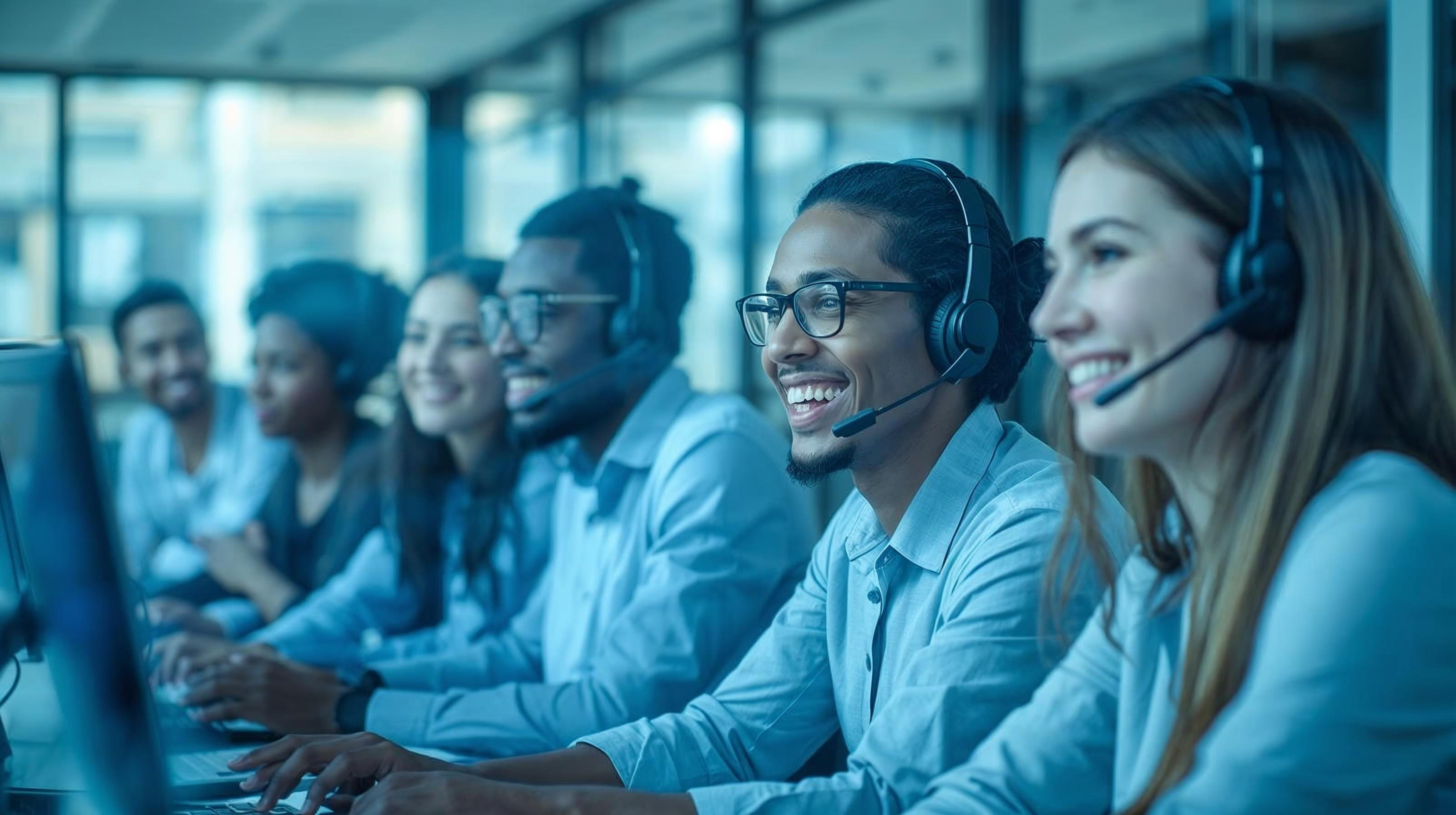 Customer Support Team answering calls